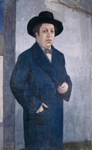 Isaac Grünewald, självporträtt - 1940-talet.
