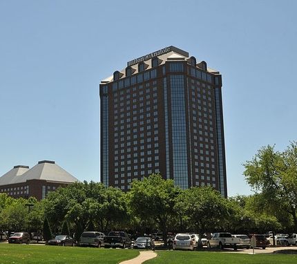 Hotellet låg en bra bit från Dallas downtown.