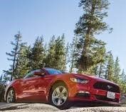 Vi skulle föja efter den röda Mustangen var det tänkt.
