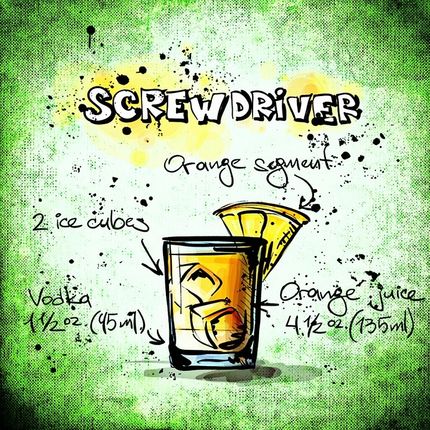 Inte mindre än fyra Screwdrivers hann vår värd med under lunchen.