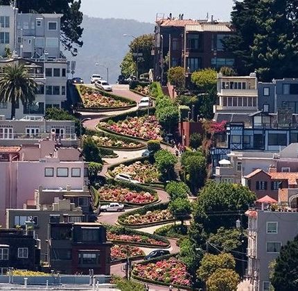 Lombard Street - världen krokigaste gata.