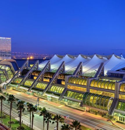 Laser in Graphics i San Diego Convention Centre. Imponerande.