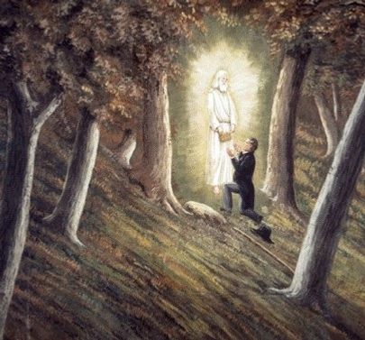 Joseph Smith fick guldplåtarna av sin egen ängel Moroni.