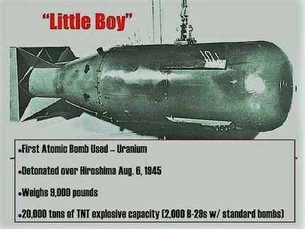 Sådan såg han ut. Big boy, som lade Hiroshima i aska.