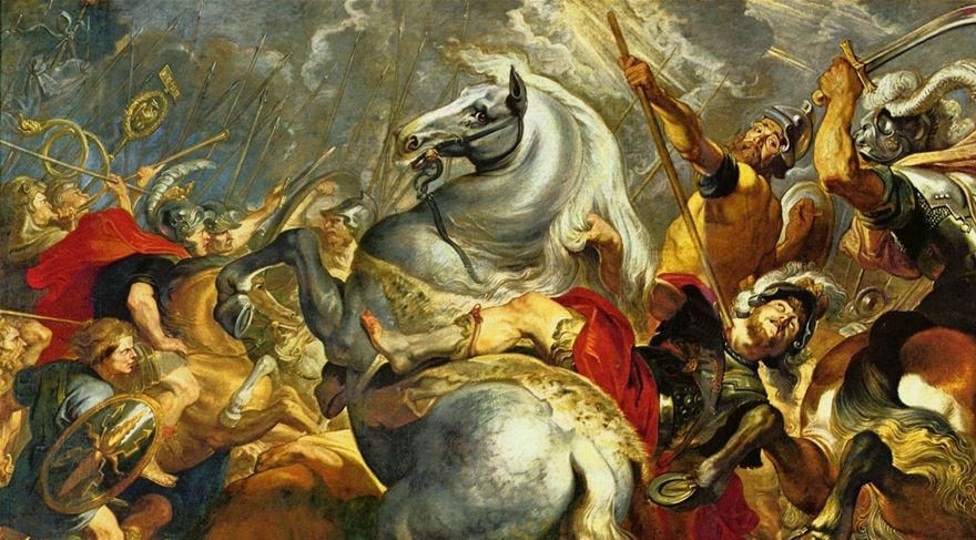 Ett tidstypiskt mästerverk signerad av Peter Paul Rubens. Jag hade inte mage att beskära den.