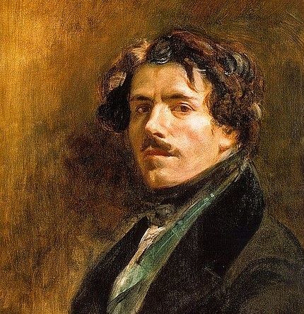 Delacroix. Självporträtt. Han såg ju riktigt bra ut.