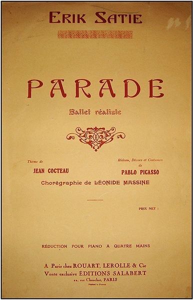 Resultatet av ett samarbete mellan Satie, Cocteau och Picasso.