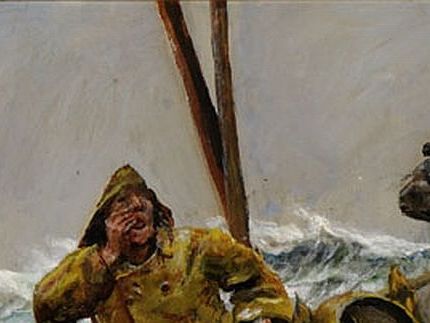 Christian Krohg. Många i hans generation jobbade med verklighetsnära konst. Realism.