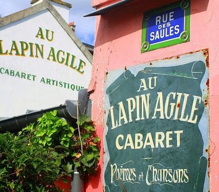 Au Lapin Agile , som var ett av Picassos favoritställen.