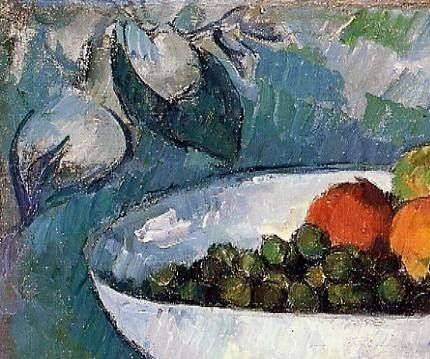 Stilleben, gärna med frukt, var något av favoritmotiv för Cezanne.