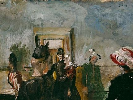 Christian Krohg. Som många andra bytte han stil. En modernare stil.