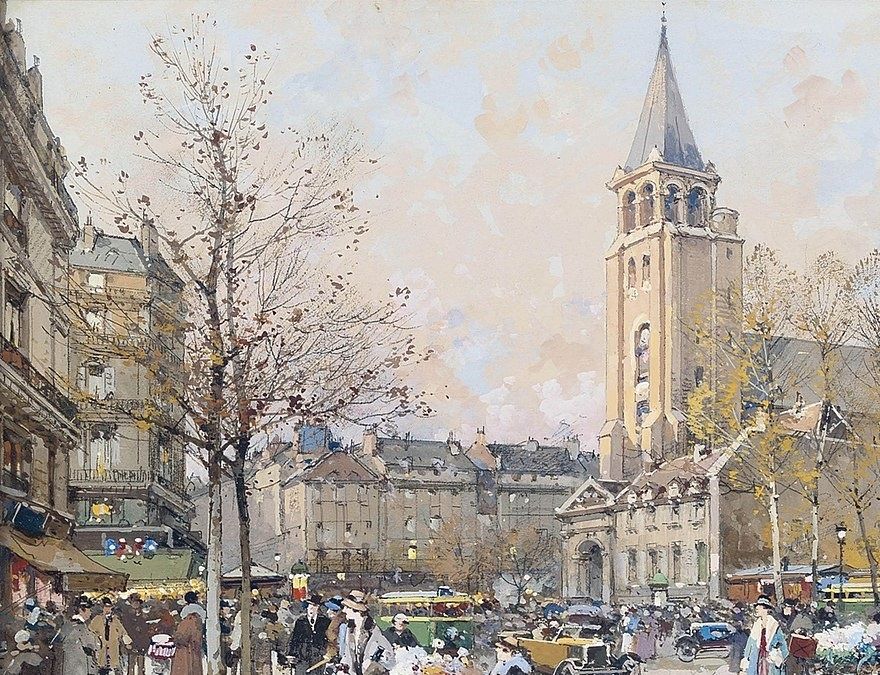 Saint-Germain-des-Prés. (E. Galien-Laloue)