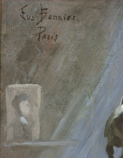 Ateljéinteriör i Paris. Eva Bonnier 1886. (Nationalmuseum).