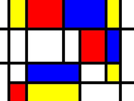 En tidig klassiker av Piet Mondrian.