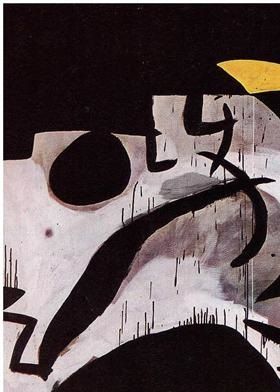 Woman and birds in the  night