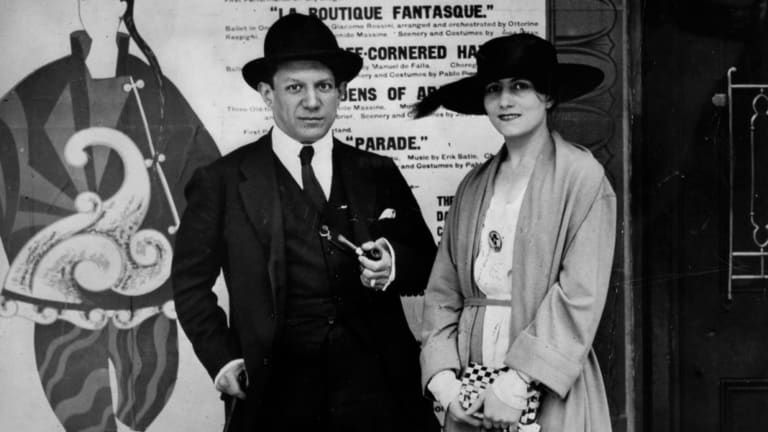 Picasso och Olga (1918).