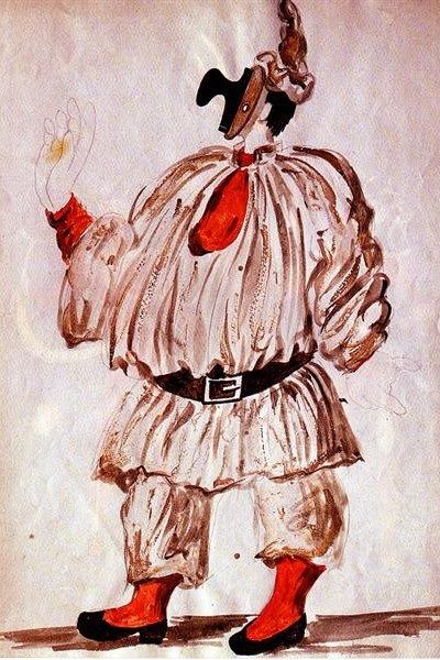 Kostymdesign, Pulcinella.