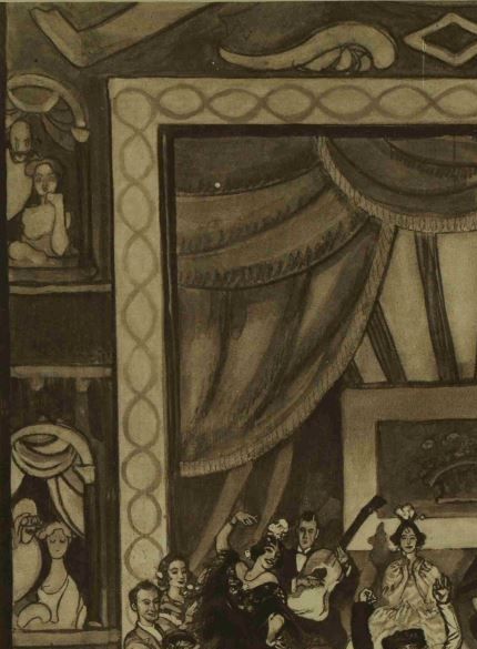 Cuadro Flamenco från föreställning i London (källa: The Illustrated London News)..