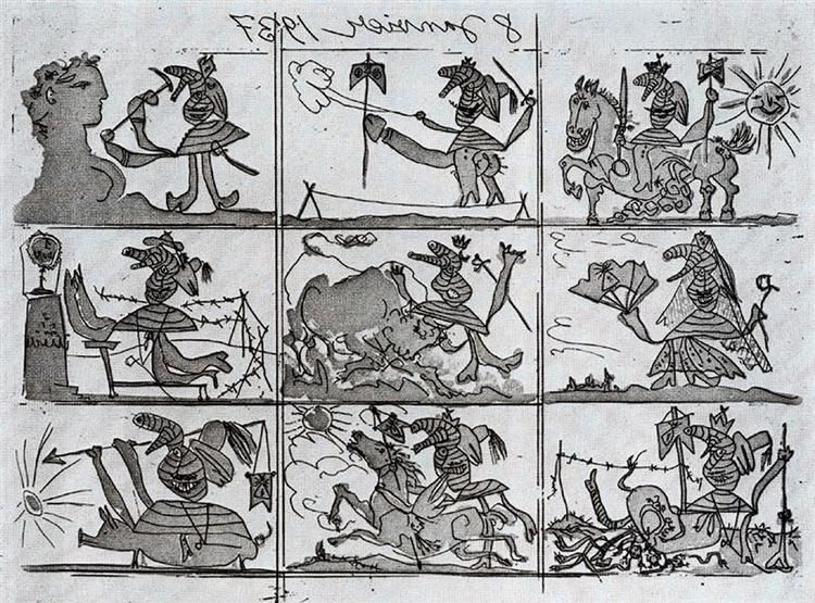 Illustrationer till Picassos dikt 