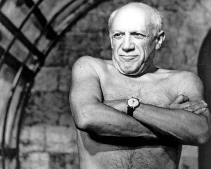 Picasso visar musklerna,1948