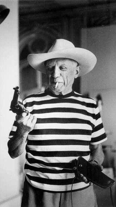 Picasso var lyrisk efter att ha fått besök av Gary Cooper och hans dotter.