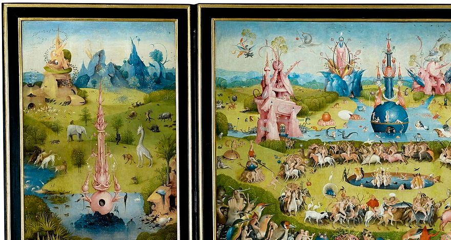 Lustarnas trädgård av Hieronymus Bosch. Som någon kallade 