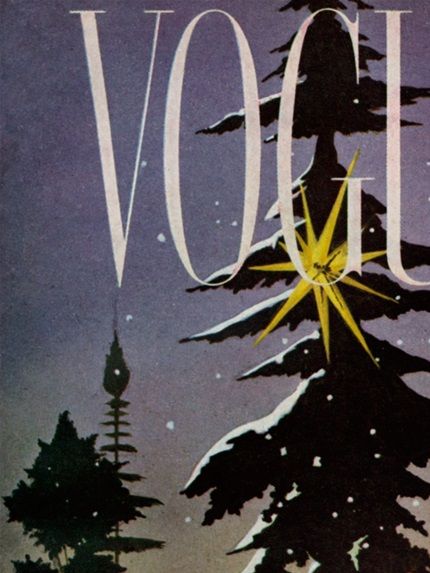 Framsidan av Vouges decembernummer 1946. Vouge var en långvarig och trogen kund för Dali.