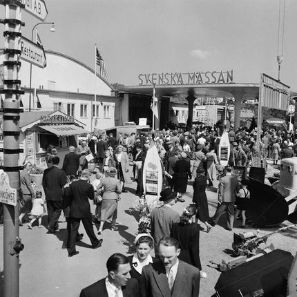 Svenska mässan. Både utställningshall och arena för uppträdanden. Här har både Louis Armstrong och Rolling Stones uppträtt.