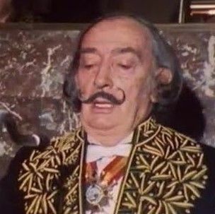 Dali vid ceremonin i Beaux-Arts 1978.