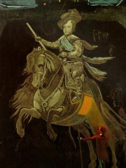 Utan titel - Prins Baltasar Carlos som ryttare, efter Velazquez... (1982).