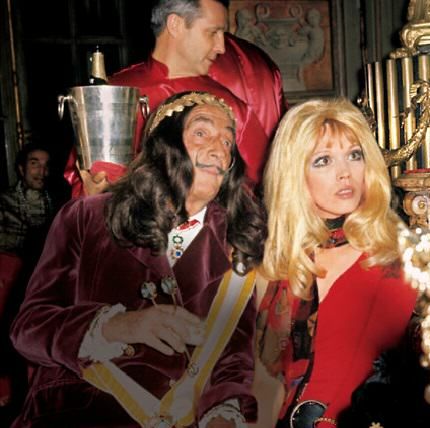 Festen var över för Dalí och Amanda Lear 1979.