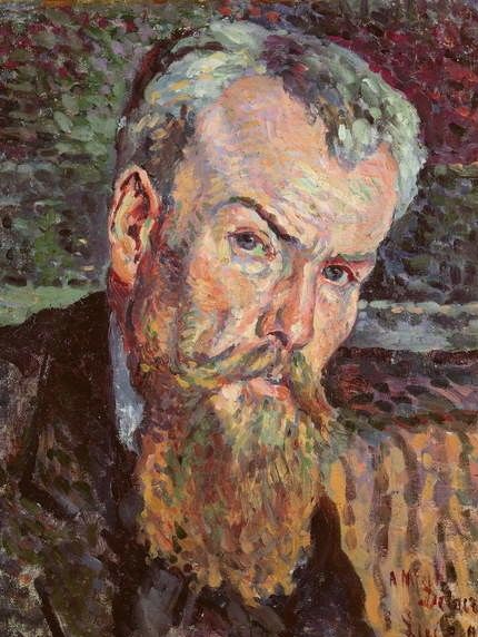 Henri Edmond Cross porträtterad av Maximilien Luce.