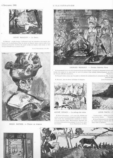 Tidningsklipp i  L'Illustration från Höstsalongen 1905.
