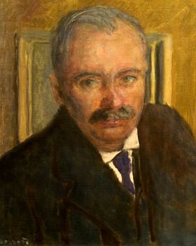 Galleristen Eugène Druet målad av Pierre Bonnard. Druet hade prutat kraftigt på de dukar han köpte. Men eftersom han var en viktig person så klagade Matisse inte. .
