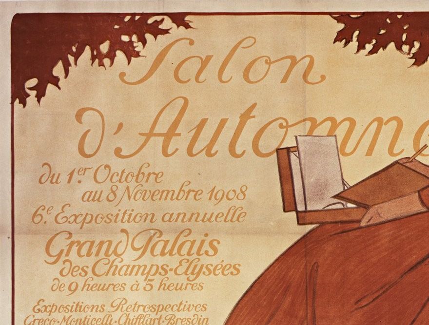 Utställningsposter för Höstsalongen 1908.