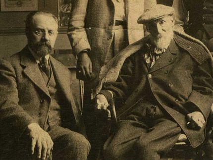 Matisse på besök hos Renoir i hans Villa des Collettes i Cagnes-sur-Mer.