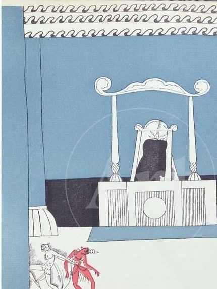 Design av scendekor för Näktergalen.