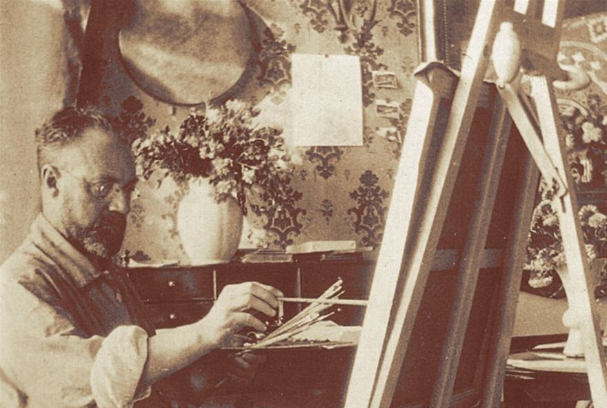 Matisse och Henriette Darricarrère i atején 1921.