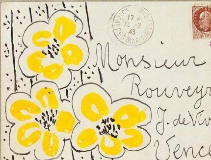 Brev från Matisse rill André Rouveyre.