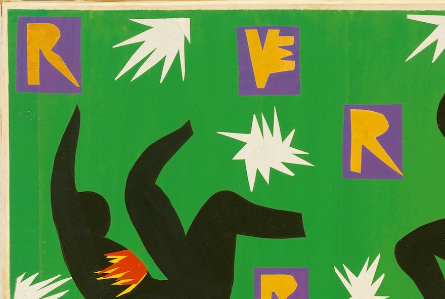 Matisse gjorde omslaget till tidskriften Verve Vol.4, No.13: De la couleur, 1945.