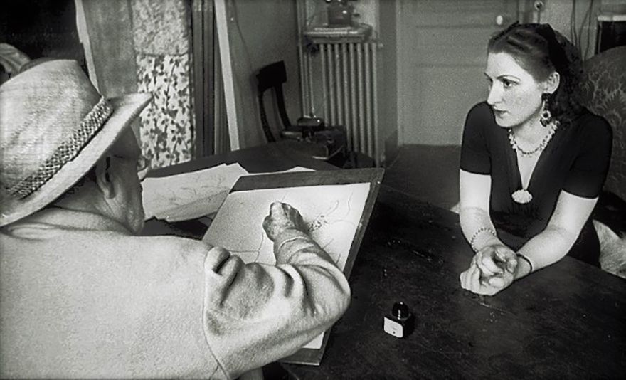 Matisse tecknar sin sekreterare och allt i allo Lydia Delectorskaya, 1944.
