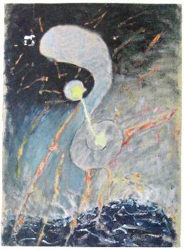 Den andra målningen: Urkaos nr 2. Serie WU/Rosen, Grupp I, Nov. 1906.