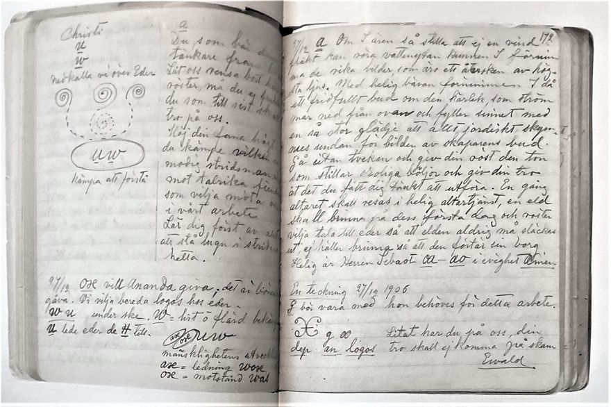 Anteckningar från 27 dec.1906: Noteringar av tecken, symboler och tavlor.
