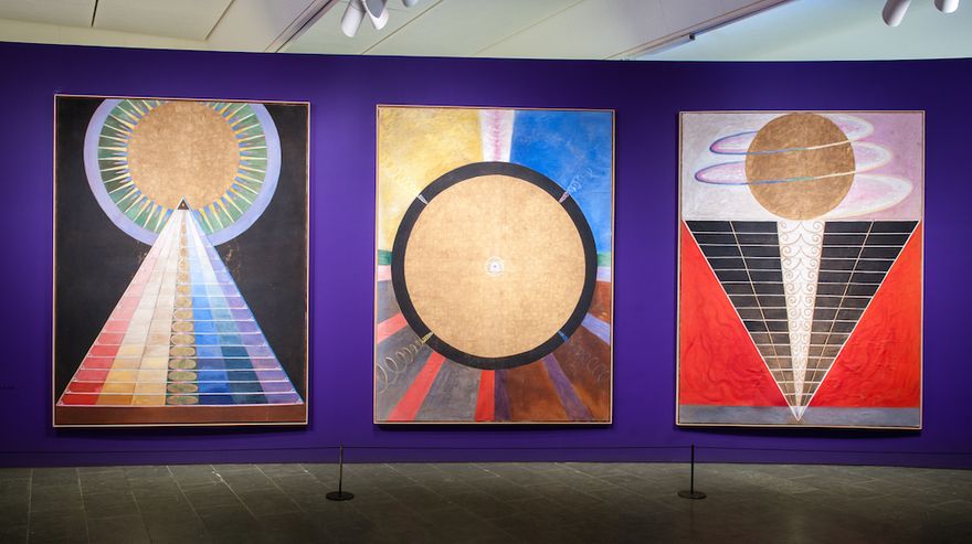 De tre altarbilderna på Guggenheim Museum i New York.