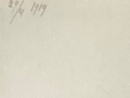 Hilma var inte främmande för att avbilda fåglar och andra djur. Här en sädesärla (1919).