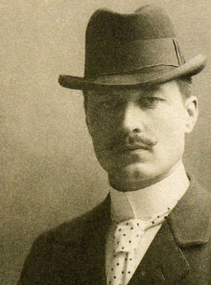Arkitekt Ragnar Östberg, 1896. Senare professor i arkitektur på Konsthögskolan i Stockholm arkitekturskola.