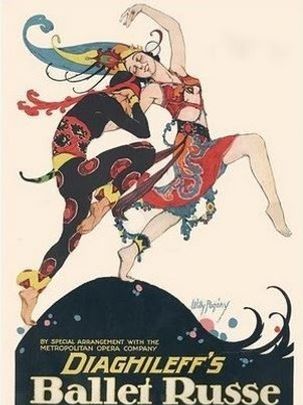 Les Ballets Russes impressario Sergej Djagilev insåg tidigt betydelsen av bländande scendekor och kostymer. Därför anlitade han kända konstnärer som Matisse, Picasso, Derain… Nu skulle alltså även Isaac Grünewald sälla sig till det här berömda sällskapet.