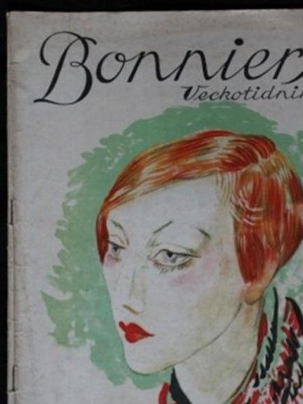 Framsida till Bonniers Veckotidning av Isaac Grünewald.