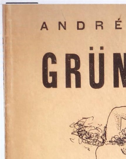 Skriften som gavs ut i samband med utställningen på Galerie Bernheim-Jeune 1928. Teckningen ska Isaac har gjort när han satt i fängelse.
