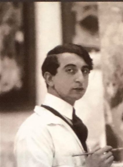 Isaac målar 